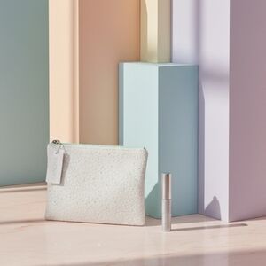 NWT Clinique Sparkling Silver Pouch & High Impact Mascara Duo - New!